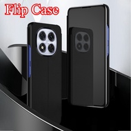 Magnetic Mirror Flip Case For Xiaomi Redmi Note14 Note 14 Pro+ Plus 5G Hard Casing Stand Holder Leat