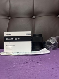 剛剛六月買 完美無瑕 全套有盒 (香港行貨有保養 2028-6) Sigma 23 23mm F1.4 DN DC Sony E  Mount 最新款