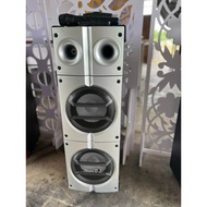 ลำโพงบลูทูธ Music DJ M-7000 Subwoofer2x8 นิ้ว แถมไมโครโฟน มีรีโมท ลำโพง เครื่องเสียง