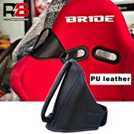 JDM Racing Bucket Seat Belt Holder Protector PU Leather Seatbelt Guide for BRIDE RECARO SPARCO TAKATA