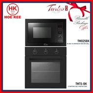 (BULKY) TURBO TM73-BK MUILTI FUNCTION BUILT-IN OVEN + TURBO TMO25BK BUILT-IN MICROWAVE WITH GRILL