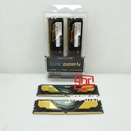 HITAM Pc RAM LONGDIMM TEAM GROUP ELITE+ 8GBX2 DDR4 3200MHZ 25600 Black