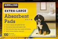 美兒小舖COSTCO好市多代購～KIRKLAND 多用途高吸收力吸水墊(100張/箱)適用寵物訓練.也可使用在床上.椅子