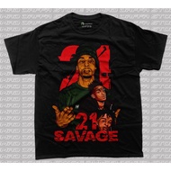 VINTAGE - 21 Savage T-Shirt - Shirt - T-Shirt 2 - Cotton Combed 24s