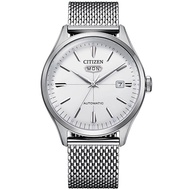 ORIGINAL Citizen C7 Automatic NH8390-89A Silver Dial Mesh Stainless Steel Mens Dress Watch