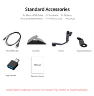 FEELWORLD F5 Pro V4เวอร์ชัน6นิ้วบนมอนิเตอร์ฟิลด์สำหรับกล้องถ่ายรูป DSLR หน้าจอสัมผัส IPS FHD1920x108