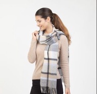 英國Kiltane 代購🇬🇧Cashmere Wide Scarf | Blue Princeton Check