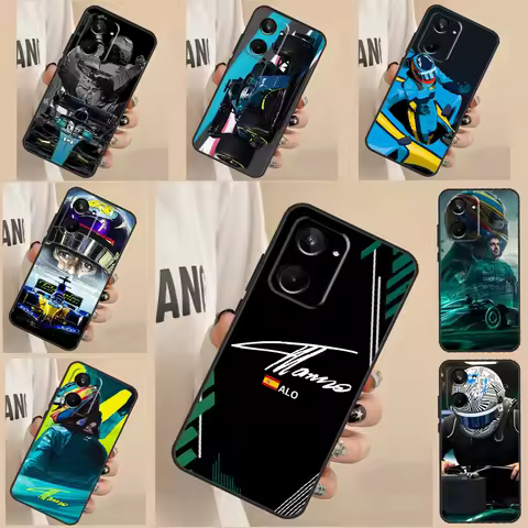 F1 Racing Fernando Alonso For Realme C33 C55 C53 C35 C31 C30 C21Y C25s C15 GT Neo 5 3 3T 2T 8 9 10 1