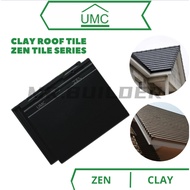 UMC (PC) Zen Tile Series Roof Tile Ebony Black Matt Finish Clay Tile Atap Tanah Liat Genting