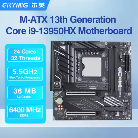 ERYING DIY LGA 1151 Motherboard CPU Combo Core Interposer Kit i9 13950HX 24C32T 36MB DDR5 RAM NVME M