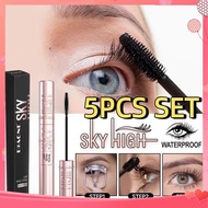 5pcs Set Diaoni Sky-high Thick Curling Mascara Volume Lengthening Black Mascara Professional Face Ma