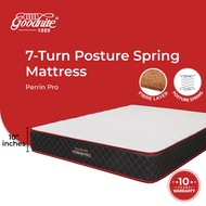 [COCONUT FIBRE]Goodnite Perrin Pro 10inch 7 Turn Posture Spring Mattress (10 Years Warranty)