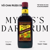 [DECOR] Myers's Rum Original Dark foreign wine bottles for desk decor, unique living room decor