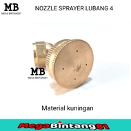 Nozzle sprayer kabut nozzle sprayer elektrik nozzle sprayer pertanian kuningan lubang 4 spuyer kabut