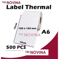 Thermal LABEL A6 100x150/receipt Sticker PACKING/THERMAL BARCODE Sticker LABEL