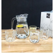 Diamond Glass Water Jar 水壶and Water Cup Glass water Jar ZZZ