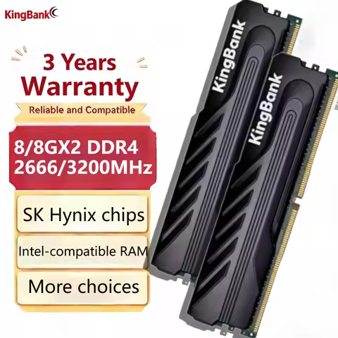 Original Kingbank RAM DDR4 8/8GBX2 2666/3200MHZ HeiJue Intel-compatible Memoria XMP 1.4V UDIMM Hynix