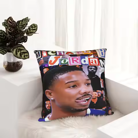 Michael B. Jordan Pillow Cover Soft Cushion Cover Fashion Pillow Case For Wedding Party Home Decor