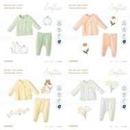 [Chang]Long-sleeved cross-over set for babies (0-3,3-6m)