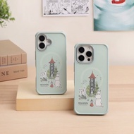 Moomin手機殼iPhone 16全系列防摔手機殼-姆明 超強磁吸透明殼