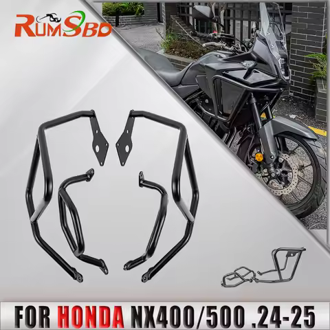 NX400 NX500 Motorcycle Engine Upper and Lower Crash Bar For Honda NX 400 500 2024 2025 Protection Gu