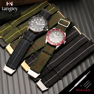 Zhangeer 22mm Army Parachute bag Nato elastic nylon strap Men Replace Band Sports Wristband for NATO Watch Strap Bracelet 2022