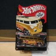 Hotwheels Volkwagen T1 Drag Bus Gold Rubber Tires 2011 Collector Edition FREE Protector