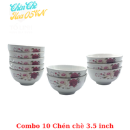 BỘ BÁT ĐĨA HOA MẶT TRỜI 7 MÓN GỐM SỨ VIỆT NAM MINH CHÂUSet 10 chén mắm hoa gốm sứ HC