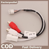 FCMY 8P RCA RR RL Audio Output MaleFemale Plug Cable Android Car Radio Multimedia Universal TS10 TS1