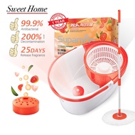 [New arrival] SupaMop F103 Trendy Spin Mop Set Release Grapefruit Fragrance/1 Year Warranty/99.9% Antibacterial