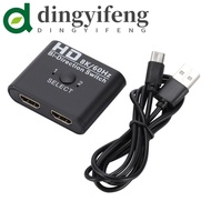DINGYIFENG 8K Bi-Direction HDMI Switch, HDMI Switcher 1x2 HDMI Switch, Flexible 1X2 8k 60hz Video Distributor 2 in1 Out HDMI Splitter for DVD/Projector/TV/Laptop