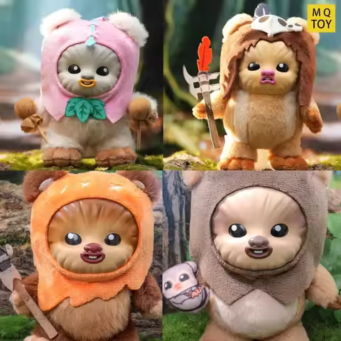 Hot Toys Star Wars Ewok Cosbaby Plush Keychain Blind Box Adorable Fun Portable Star Wars Companion T