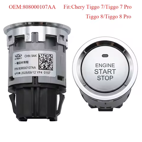 1pc Car Ignition Start Stop Switch OEM 808000107AA For Chery Tiggo 8 Pro Tiggo 7 Pro Engine Push But