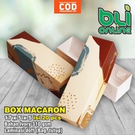 Macaron Box 17 x 5 x 5 contains 20 pcs Cake Box/ Macaron Cake Box/ Macaron Cake Packaging/ Cake Pack