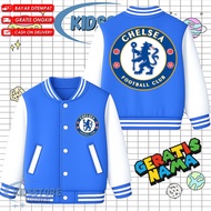 Kids Varsity Jacket Chelsea - Unisex Varsity Jacket for Boys and Girls FREE NAMEChelsea Kids Fashion