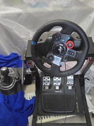 Logitech G29 賽車軚盤連腳踏及排檔 +支架 (可安排gogovan) - 不議價