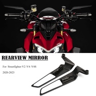 V2 V4 V4S Accessories Motorcycle Mirrors Adjustable Side Wing Rear View Mirror For Ducati Streetfighter V2 V4 V4S