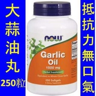 NOW-01792＿Now Foods Garlic Oil 大蒜油丸 (250粒) 