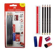 Faber Castell Basic Exam Set 212141 Free Exam Eraser/ Alat Tulis