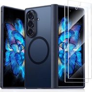 Galaxy Z Fold 7 Case with Screen Protector Translucent Slim Case
