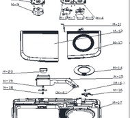 ฝาปิดชั้นกลางถังปั่นแห้งเครื่องซักผ้าชาร์ป  9LGSWM14D00030  SHARP  อะไหล่ของแท้ ใช้กับรุ่น ES-TW70BL