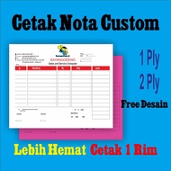 CETAK NOTA 1 RIM 3 PLY / RANGKAP (NOTA/ surat jalan , form ) 3ply 1rim