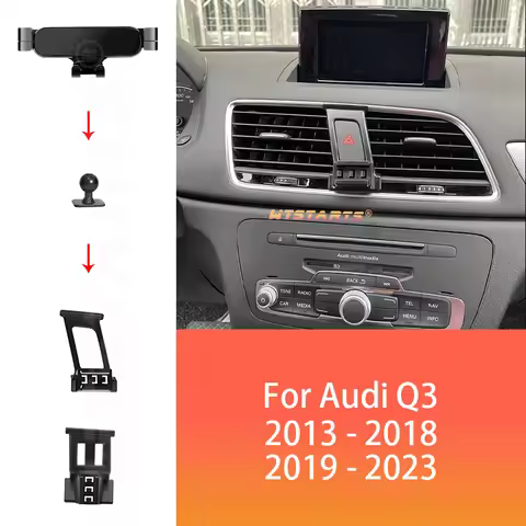 Car Phone Holder GPS Navigation For Audi Q3 G2N G2B 8U 2013-2023 Adjustable Rotating Phone Holder Ba