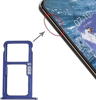 SIM Card Tray + SIM Card Tray/Micro SD Card Tray for Nokia X7 / 8.1/7.1 Plus/TA-1131 (Black) (Color 