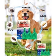 【buy 2 get 1 free】3 tubes/1 box Ubat Kutu Anjing / Fipronil Spot On Drop Flea Ticks Treatment for Ca