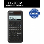 Authentic Casio FC-200v Financial Calculator scientific FC 200v FC-200 fc 200v V-2 exam CPA CFA CFP