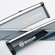 แผ่นกันฝน Elgrand Nissan วัสดุโพลีเอสเตอร์ กันลม กันฝน สำหรับหน้าต่างรถยนต์ แผ่นกันฝน แผ่นกันลม แผ่น