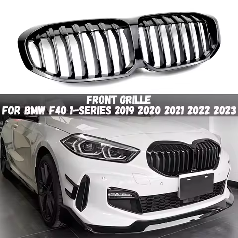 Front Kidney Grill Racing Bumper Grille Radiator Grid Hood Mesh For BMW 1-Series F40 118i 120i M135i