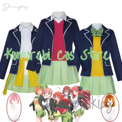 Ichika Nakano Nino Miku Yotsuba Nakano Itsuki Cosplay Dress Wig Anime The Quintessential Cosplay Cos