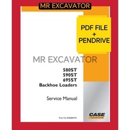 Case Tractor 580 590 580ST 590ST 695ST Backhoe Loader Workshop Service Manual Parts Catalog Catalogu
